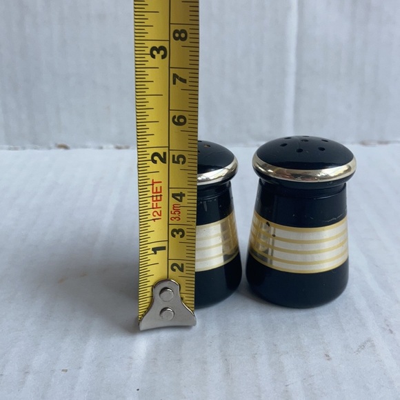 Vintage West Germany single service salt and pepper mustard condiments plate - Picture 10 of 16